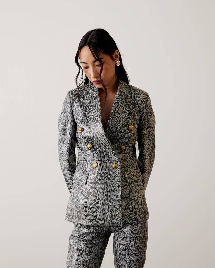 Snake Double Breasted Blazer