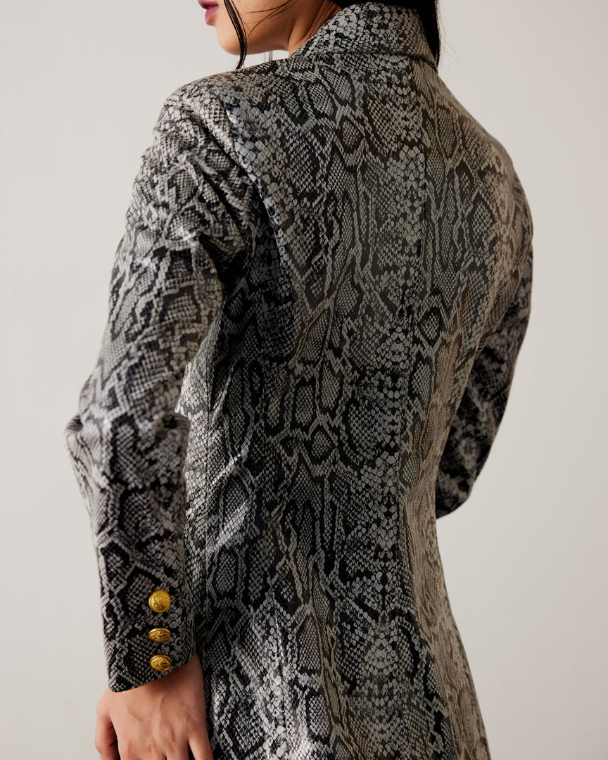 Snake Double Breasted Blazer