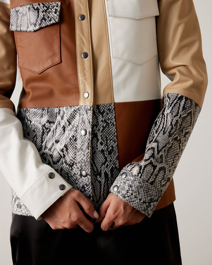 Patches shacket